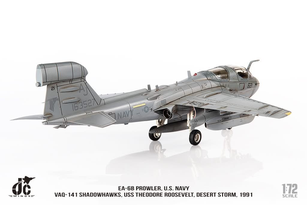 Pre - Order JC Wings Military JCW - 72 - EA6B - 010 1:72 EA - 6B Prowler U.S. NAVY VAQ - 141 Shadowhawks, Desert Storm, 1991