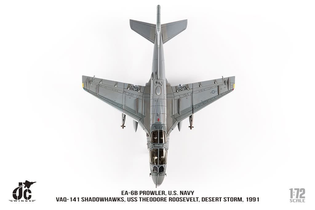 Pre - Order JC Wings Military JCW - 72 - EA6B - 010 1:72 EA - 6B Prowler U.S. NAVY VAQ - 141 Shadowhawks, Desert Storm, 1991