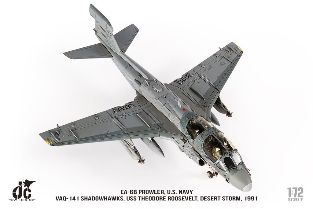 Pre - Order JC Wings Military JCW - 72 - EA6B - 010 1:72 EA - 6B Prowler U.S. NAVY VAQ - 141 Shadowhawks, Desert Storm, 1991