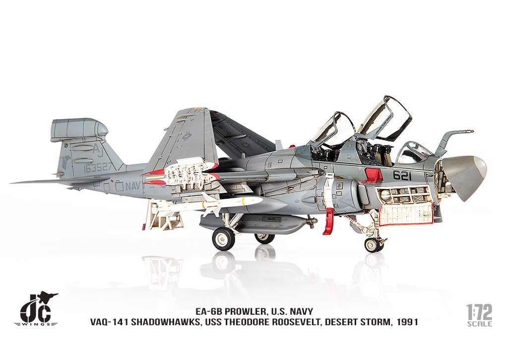 Pre - Order JC Wings Military JCW - 72 - EA6B - 010 1:72 EA - 6B Prowler U.S. NAVY VAQ - 141 Shadowhawks, Desert Storm, 1991