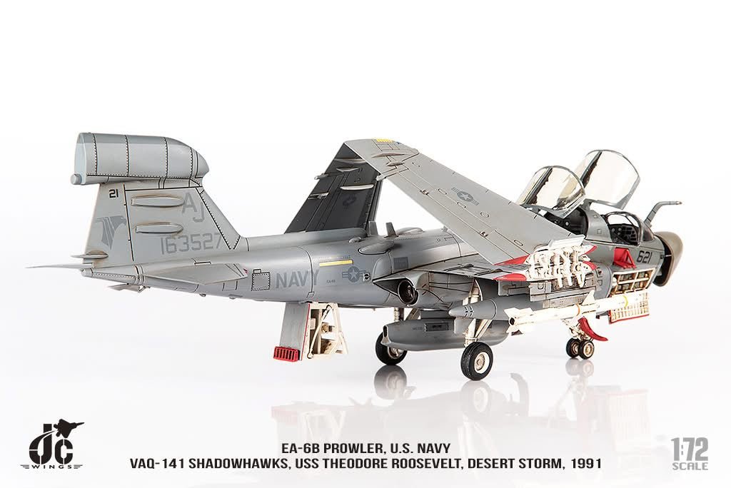 Pre - Order JC Wings Military JCW - 72 - EA6B - 010 1:72 EA - 6B Prowler U.S. NAVY VAQ - 141 Shadowhawks, Desert Storm, 1991
