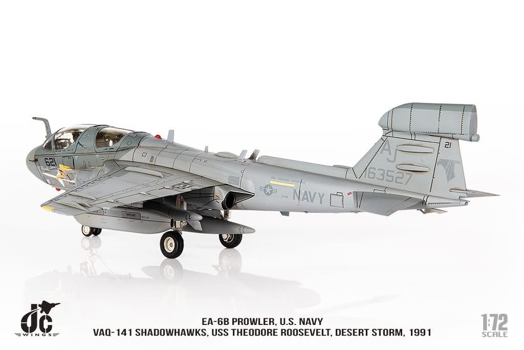 Pre - Order JC Wings Military JCW - 72 - EA6B - 010 1:72 EA - 6B Prowler U.S. NAVY VAQ - 141 Shadowhawks, Desert Storm, 1991