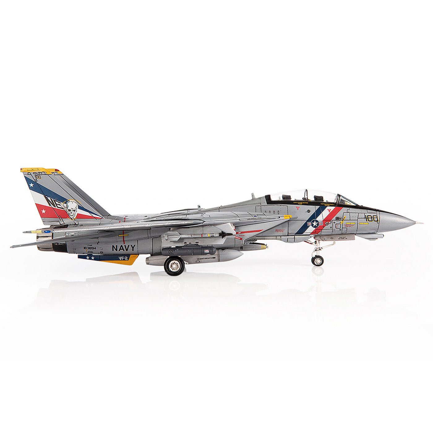 Pre - Order JC Wings Military JCW - 72 - F14 - 018 1:72 F - 14D Tomcat U.S. NAVY VF - 2 Bounty Hunters, Last Cruise, 2003