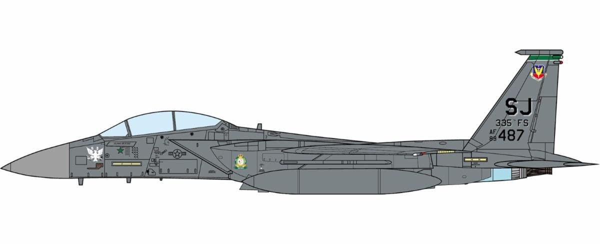 Pre - Order JC Wings Military JCW - 72 - F15 - 032 1:72 F - 15E Strike Eagle U.S. Air Force, 335th Fighter Squadron, Operation Enduring Freedom, 2012
