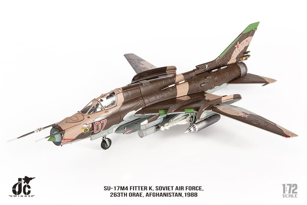 Pre - Order JC Wings Military JCW - 72 - SU20 - 010 1:72 SU - 17 M4 Fitter K Soviet Air Force, 263th ORAE, Afghanistan, 1988
