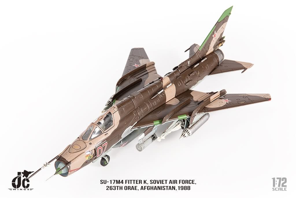 Pre - Order JC Wings Military JCW - 72 - SU20 - 010 1:72 SU - 17 M4 Fitter K Soviet Air Force, 263th ORAE, Afghanistan, 1988