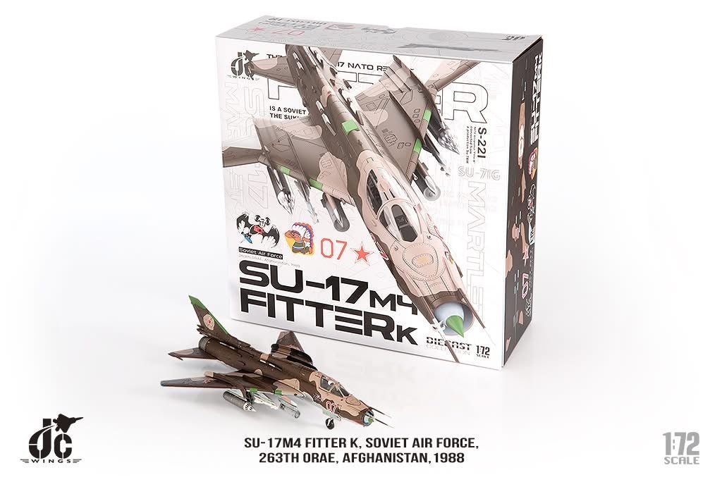 Pre - Order JC Wings Military JCW - 72 - SU20 - 010 1:72 SU - 17 M4 Fitter K Soviet Air Force, 263th ORAE, Afghanistan, 1988