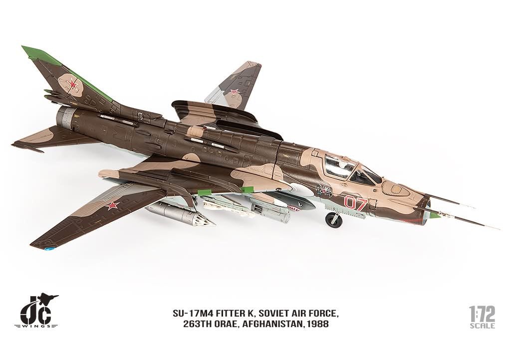 Pre - Order JC Wings Military JCW - 72 - SU20 - 010 1:72 SU - 17 M4 Fitter K Soviet Air Force, 263th ORAE, Afghanistan, 1988