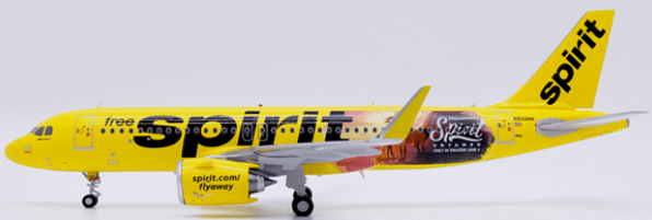 Pre - Order JC Wings SA2066 1:200 Spirit Airlines Airbus A320NEO "Spirit Untamed" Reg: N932NK