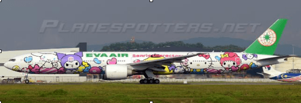 Pre - Order JC Wings SA2085 1:200 Eva Air Boeing 777 - 300ER "Lolly Jet" Reg: B - 16740