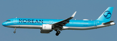 Pre - Order JC Wings SA2107 1:200 Korean Air Airbus A321NEO "NC" Reg: HL8509