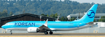 Pre - Order JC Wings SA2112 1:200 Korean Air Boeing 737 MAX 8 "NC" Reg: HL8567