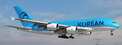 Pre-Order JC Wings SA2134 1:200 Korean Air Airbus A380 "New Livery" Reg: HL7621