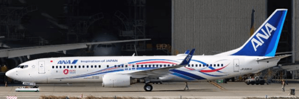 Pre - Order JC Wings SA4084 1:400 All Nippon Airways Boeing 737 - 800 "Expo 2025" Reg: JA58AN