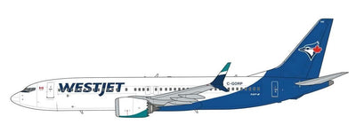 Pre-Order JC Wings SA4131 1:400 Westjet Boeing 737 MAX 8 "Toronto Blue Jays" Reg: C-GORP