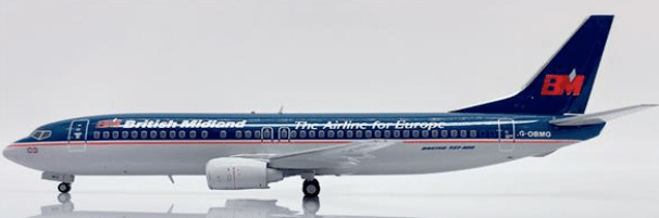 Pre - Order JC Wings XX20261 1:200 British Midland Airways Boeing 737 - 400 "The Airline for Europe" Reg: G - OBMG