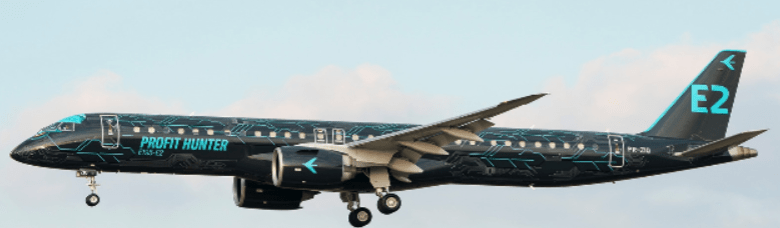 Pre - Order JC Wings XX20458 1:200 Embraer House Color E195 - E2 "Profit Hunter" PR - ZIQ