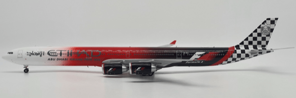 Pre - Order JC Wings XX20692 1:200 Etihad Airways Airbus A340 - 600 "Formula 1" Reg: A6 - EHJ