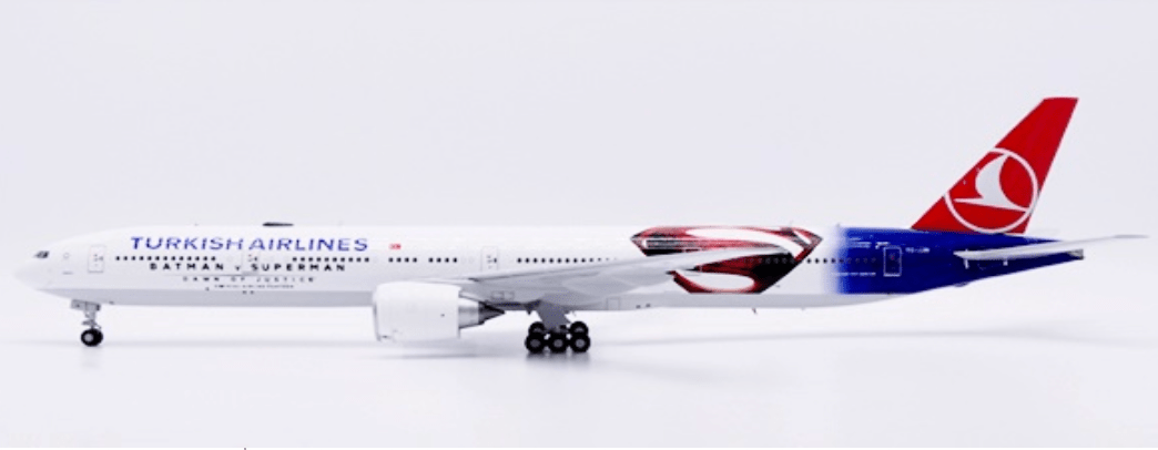 Pre - Order JC Wings XX20704 1:200 Turkish Airlines Boeing 777 - 300ER "Batman v Superman" Reg: TC - JJN