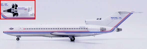 Pre-Order JC Wings XX20817 1:200 Boeing House Color 727-100 "UDF Flight Test" "Polished" Reg: N32720