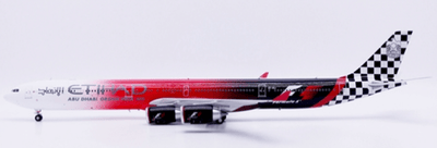 Pre - Order JC Wings XX20852 1:200 Etihad Airways Airbus A340 - 600 "2011 Formula 1" Reg: A6 - EHJ