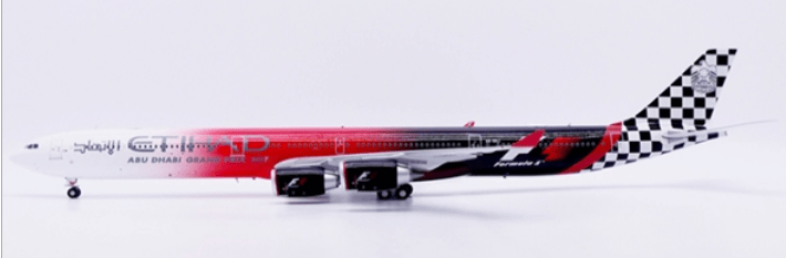 Pre - Order JC Wings XX20854 1:200 Etihad Airways Airbus A340 - 600 "2017 Formula 1" Reg: A6 - EHJ