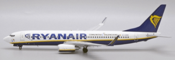 Pre - Order JC Wings XX2491 1:200 Ryanair Boeing 737 - 800 "Comunitat Valenciana" EI - DWE