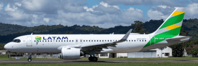 Pre - Order JC Wings XX40210 1:400 LATAM Airlines Airbus A320NEO "Brazil Flag" PR - XBG
