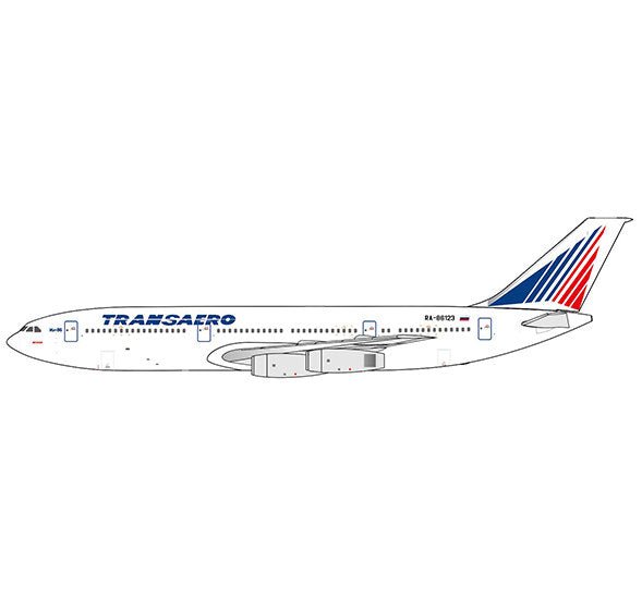 Pre-Order JC Wings XX40413 1:400 Transaero Ilyushin IL-86 Reg: RA-86123