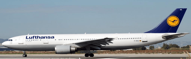 Pre - Order JC Wings XX40435 1:400 Lufthansa Airbus A300 - 600R Reg: D - AIAZ