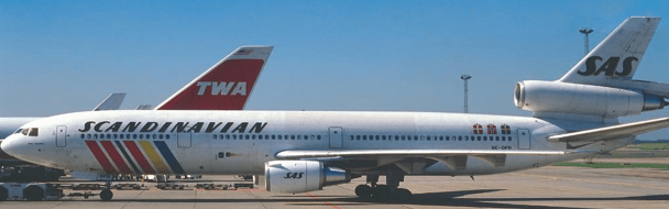 Pre - Order JC Wings XX40484 1:400 SAS Scandinavian Airlines McDonnell Douglas DC - 10 - 30 Reg: SE - DFD