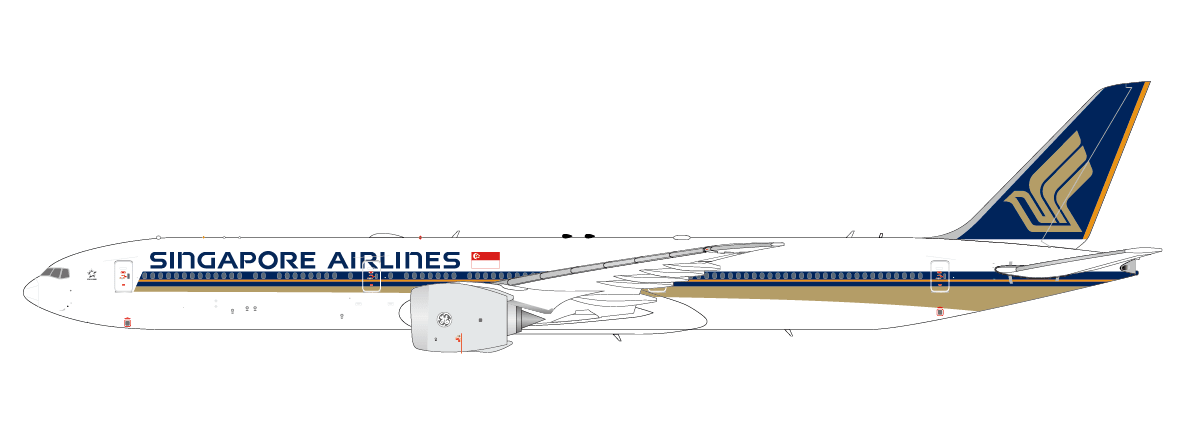 Pre-Order JC Wings XX40607 1:400 Singapore Airlines Boeing 777-9X