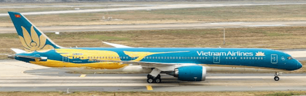 Pre - Order JC Wings XX40705A 1:400 Vietnam Airlines Boeing 787 - 9 "Chim Lạc" Reg: VN - A868 "Flaps Down"