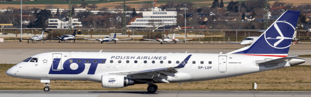 Pre - Order JC Wings XX40719 1:400 LOT Polish Airlines Embraer ERJ - 170LR Reg: SP - LDF