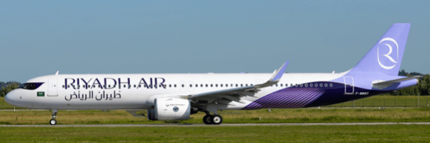 Pre - Order JC Wings XX40775 1:400 Riyadh Air Airbus A321XLR Reg: F - WWBZ