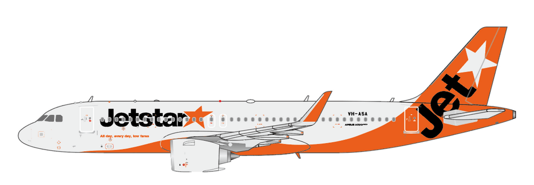 JC Wings XX40810 1:400 Jetstar Airways Airbus A320NEO Reg: VH-A5A – MTS ...