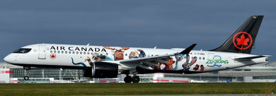 Pre - Order JC Wings XX40842 1:400 Air Canada Airbus A220 - 300 "special livery" Reg: C - FHMO