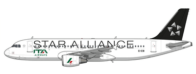 Pre - Order JC Wings XX40855 1:400 ITA Airways Airbus A320 "Star Alliance" Reg: EI - EIB