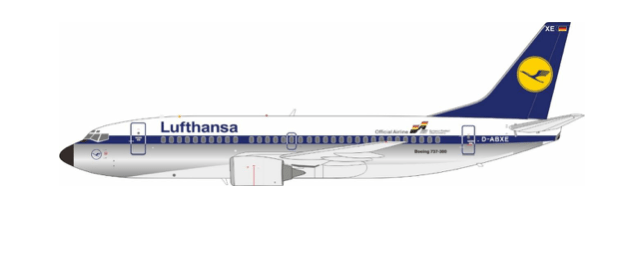 Pre - Order JFox JF - 737 - 3 - 001P 1:200 737 - 300 Lufthansa UEFA DABXE