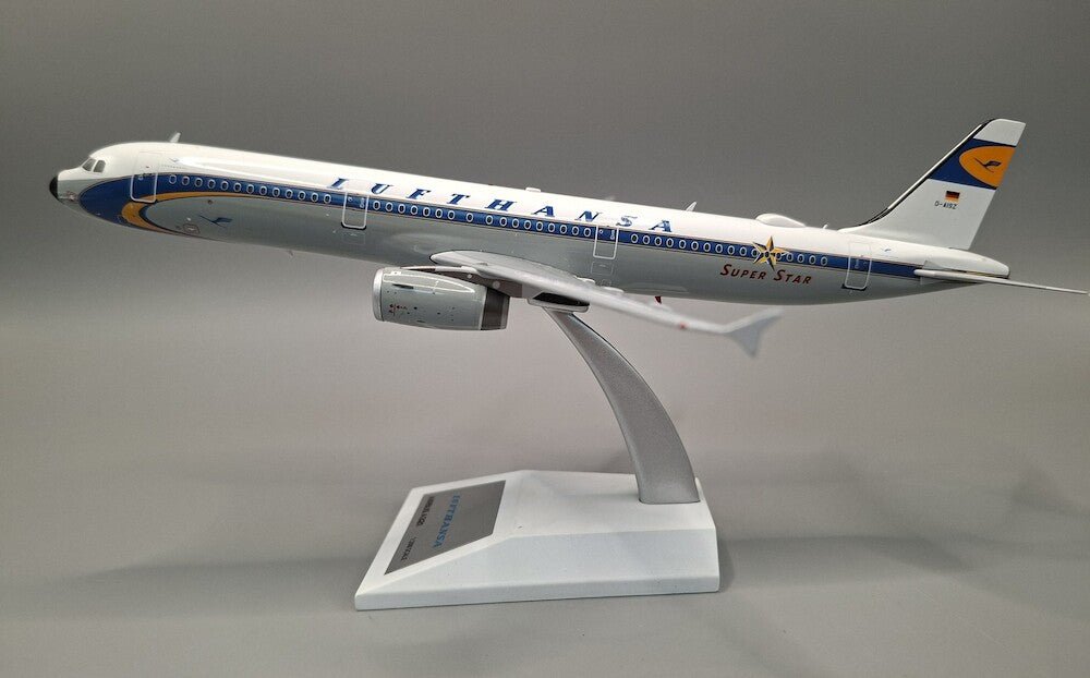 Pre-Order JFox JF-A321-063 1:200 Airbus A321-231 Lufthansa “Retro color” D-AISZ