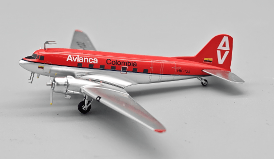 Pre - Order JP60 Models JP60 - AV - DC - HK122 1:200 Douglas DC - 3 - Avianca Colombia HK - 122 HK - 122