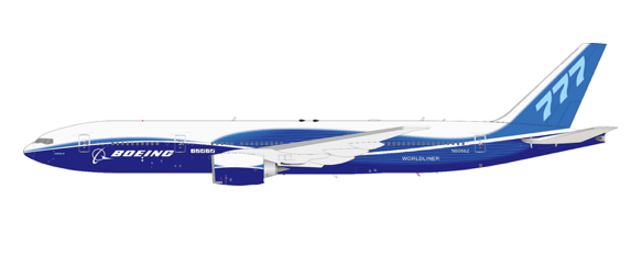 Pre - Order KJ Models KJ - B772 - 189 1:200 N6066Z Boeing Boeing 777 - 240LR