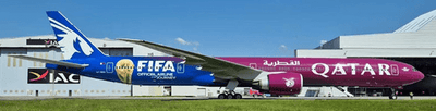 Pre - Order KJ Models KJ - B77W - 255 1:200 A7 - BEH Qatar Airways Boeing 777 - 3DZER
