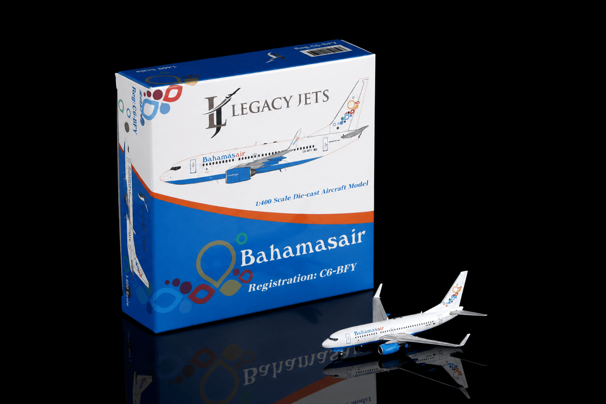 Pre-Order Legacy Jets LJ11516-10 1:400 Bahamasair Boeing 737-700 C6-BFY