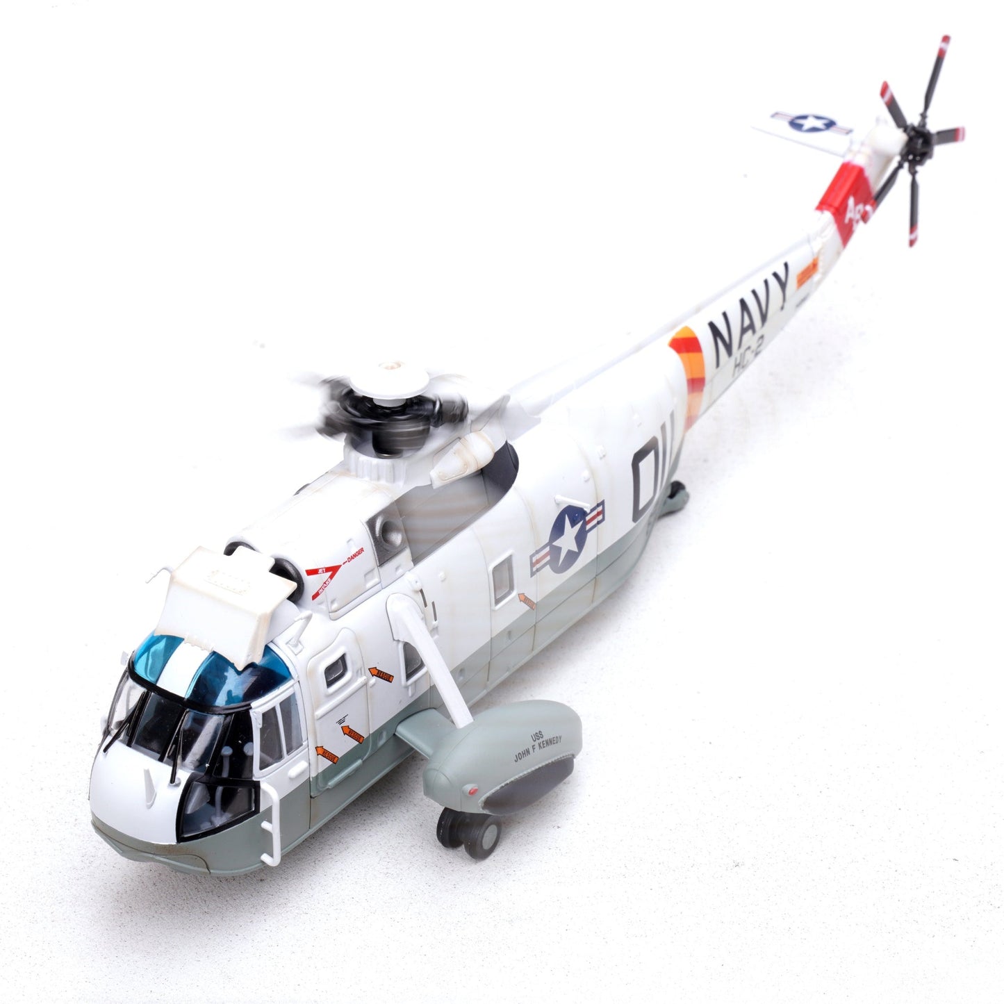 Pre - Order Legion Models LEG - 14055LA 1:72 SH - 3G Sea King – 148987/AB 011, Helicopter Combat Support Squadron 2 (HC - 2) "Fleet Angels," USS John F Kennedy (CVA - 67), U.S. Navy, 1970s