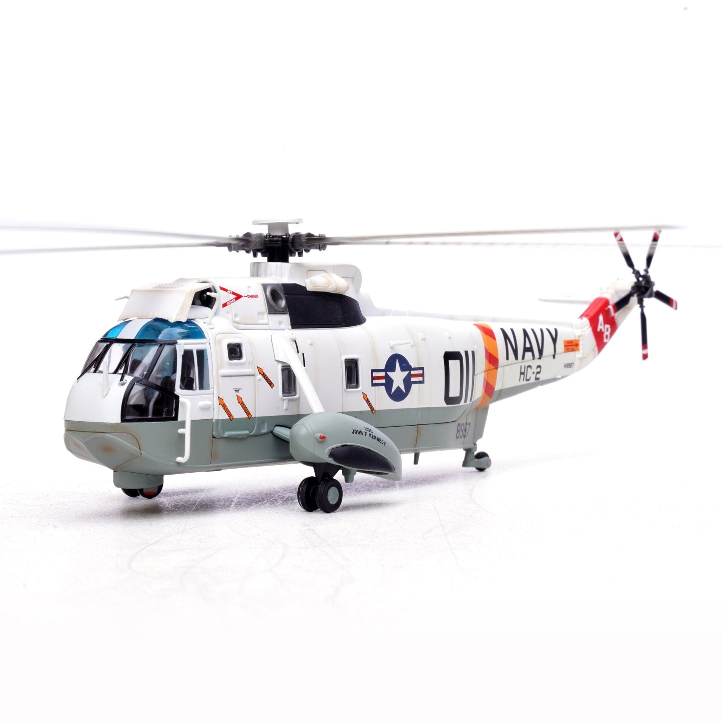 Pre - Order Legion Models LEG - 14055LA 1:72 SH - 3G Sea King – 148987/AB 011, Helicopter Combat Support Squadron 2 (HC - 2) "Fleet Angels," USS John F Kennedy (CVA - 67), U.S. Navy, 1970s