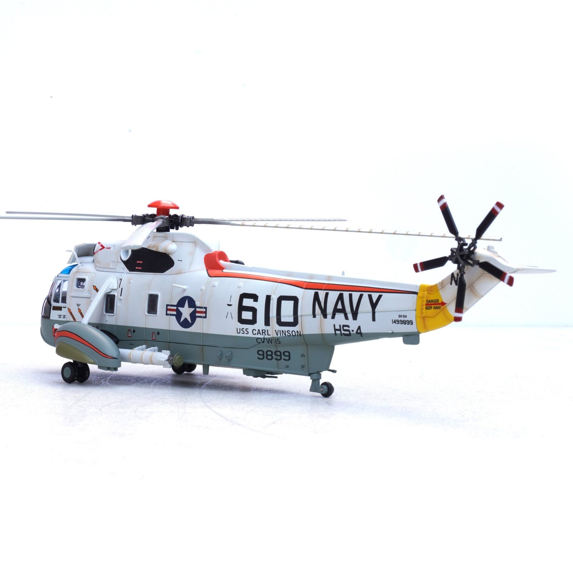 Pre - Order Legion Models LEG - 14055LE 1:72 SH - 3H Sea King 149899/NF 610, Helicopter Anti - Submarine Warfare Squadron 4 (HS - 4) "Black Knights," Carrier Air Wing 15, USS Carl Vinson (CVN - 70), U.S. Navy, 1980s