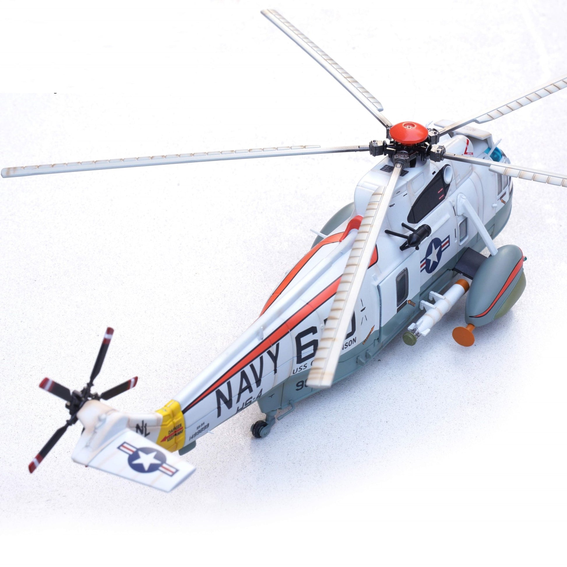Pre - Order Legion Models LEG - 14055LE 1:72 SH - 3H Sea King 149899/NF 610, Helicopter Anti - Submarine Warfare Squadron 4 (HS - 4) "Black Knights," Carrier Air Wing 15, USS Carl Vinson (CVN - 70), U.S. Navy, 1980s