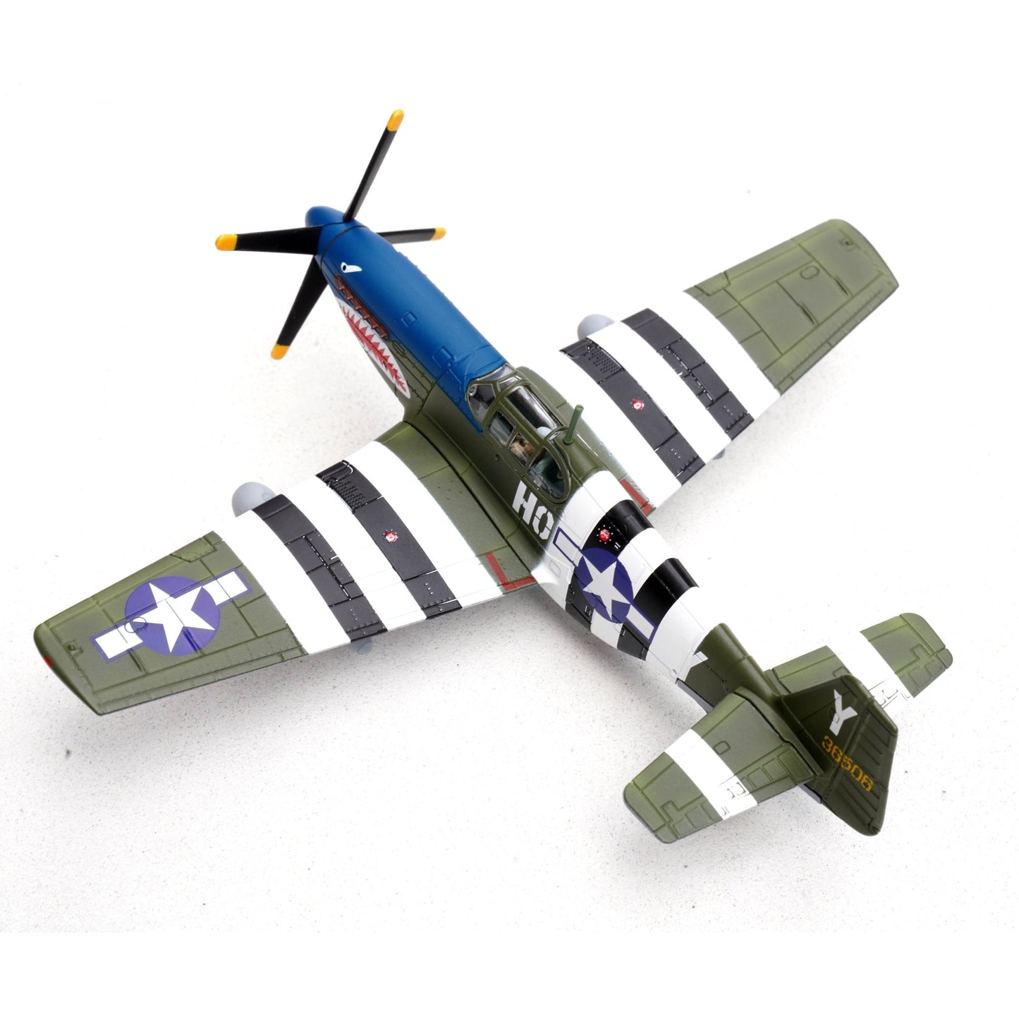 Pre - Order Legion Models LEG - 14606LF 1:72 P - 51B Mustang - John Bennett, 487th Fighter Squadron, 352nd Fighter Group "Blue - Nosed Bastards of Bodney," USAAF, RAF Bodney, England, 1944