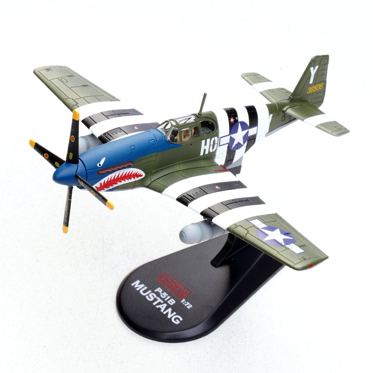 Pre - Order Legion Models LEG - 14606LF 1:72 P - 51B Mustang - John Bennett, 487th Fighter Squadron, 352nd Fighter Group "Blue - Nosed Bastards of Bodney," USAAF, RAF Bodney, England, 1944